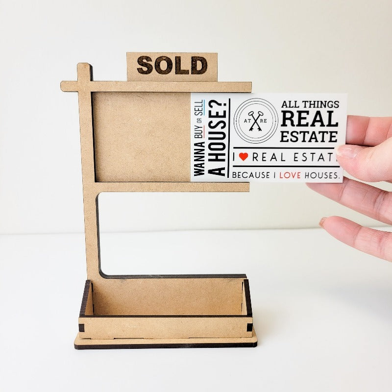Sign Post Business Card Holder Kit - SOLD from All Things Real Estate Store
