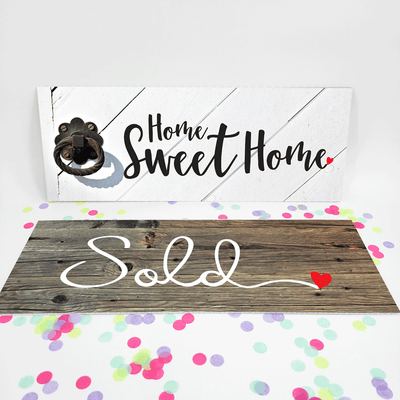 Sold / Home Sweet Home - Poly Testimonial Prop™ from All Things Real Estate Store