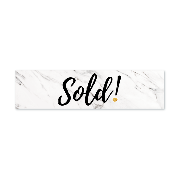 Sold! - Marble with Glitter heart from All Things Real Estate Store