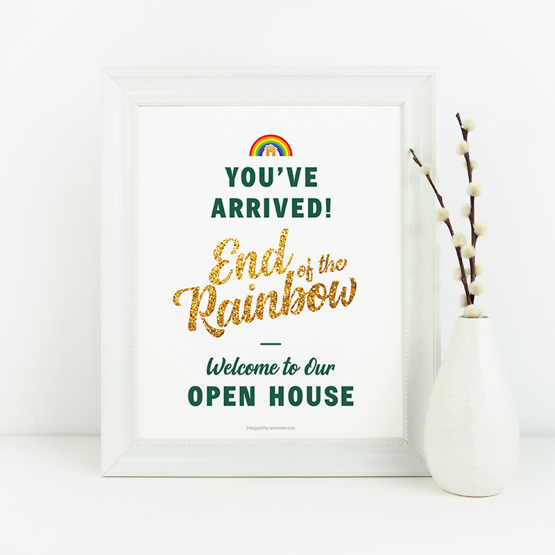 St. Patrick's Day Open House No.2 - Downloadable from All Things Real Estate Store