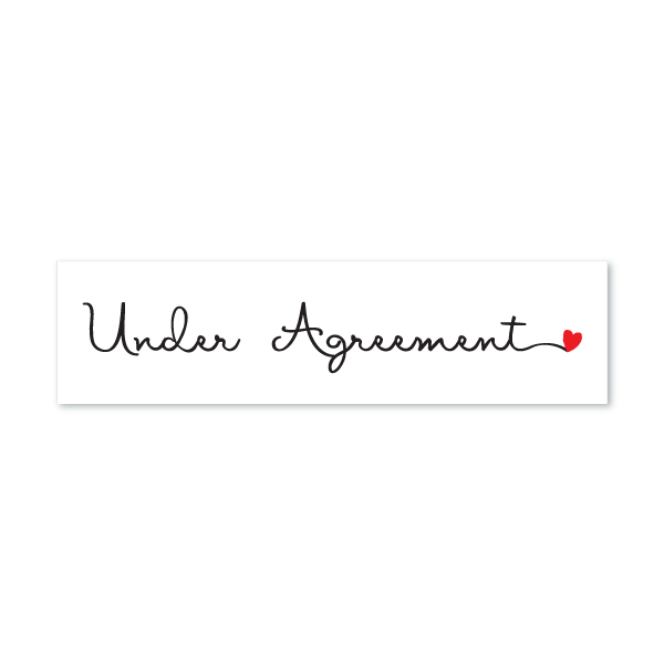 Under Agreement - Cursive from All Things Real Estate Store