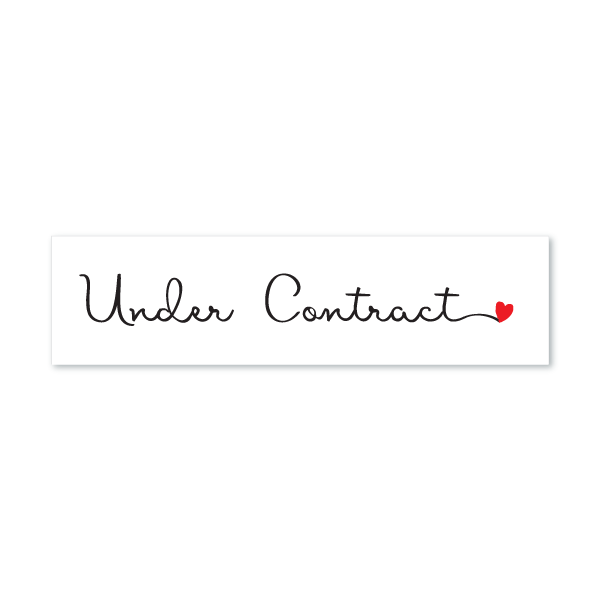 Under Contract - Cursive from All Things Real Estate Store