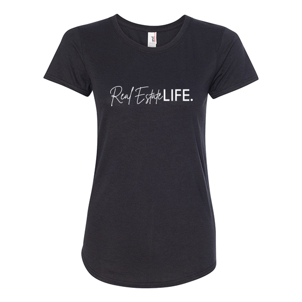 Women's Scoopneck - Real Estate Life - Script & Bold.™ from All Things Real Estate Store