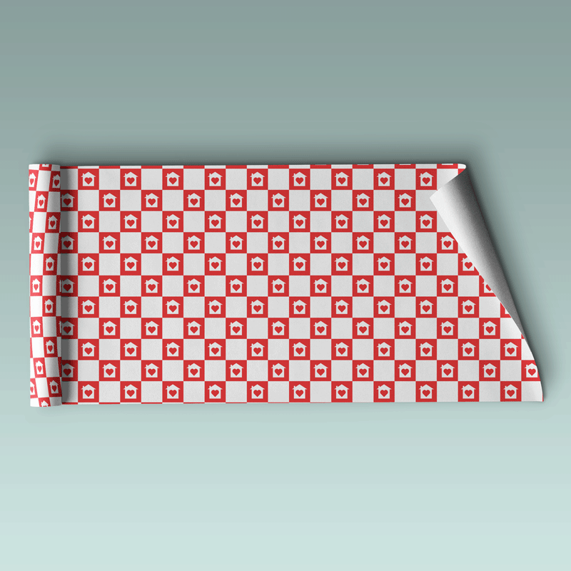 Wrapping Paper - House Checker from All Things Real Estate Store